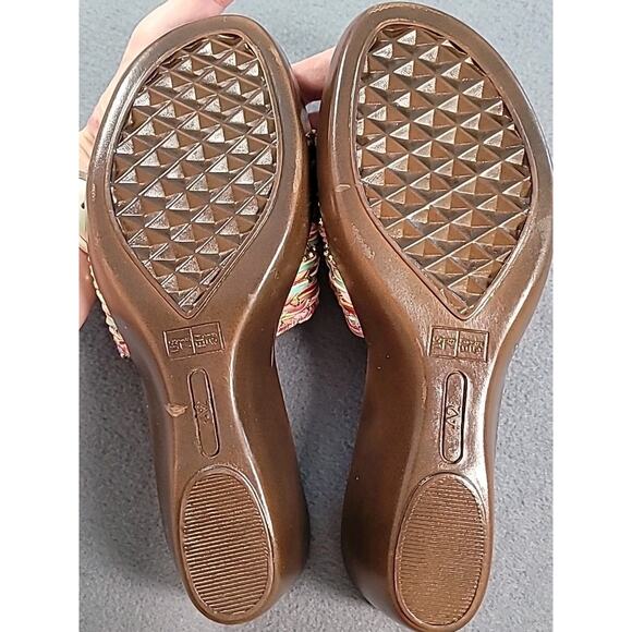 A2 Say Yes Woven Wedge Slip-On Brown Multi 7.5 - Picture 9 of 9